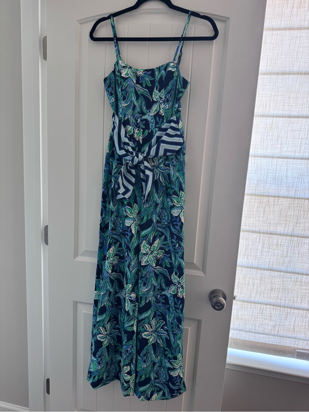 Lilly Pulitzer Navy & Teal Floral Jumpsuit